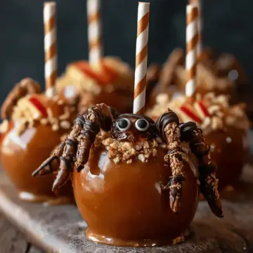 Creepy Crawly Caramel Apples