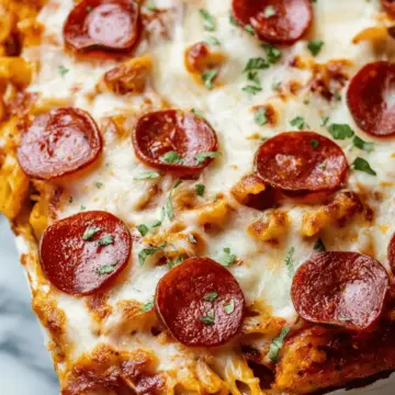Super Easy Pizza Pasta Bake