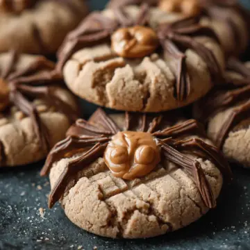 Peanut Butter Spider Cookies