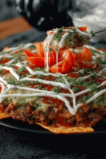 Spiderweb Nacho Spread