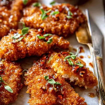 Baked Crunchy Hot Honey Chicken