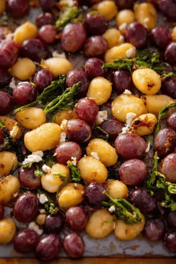 Sheet Pan-Roasted California Grapes and Gnocchi