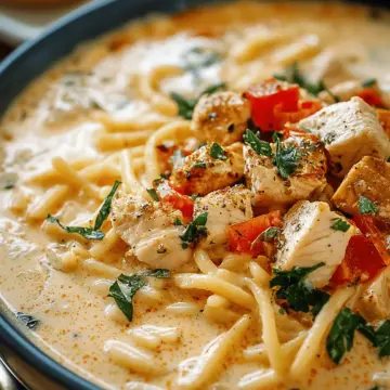 Creamy Cajun Chicken Pasta Soup