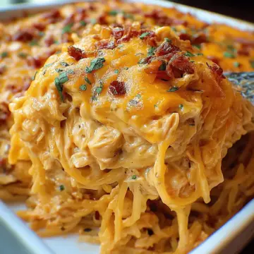 Irresistible Spicy Southern Cheesy Chicken Spaghetti Casserole