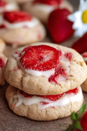 Strawberry Cheesecake Cookies