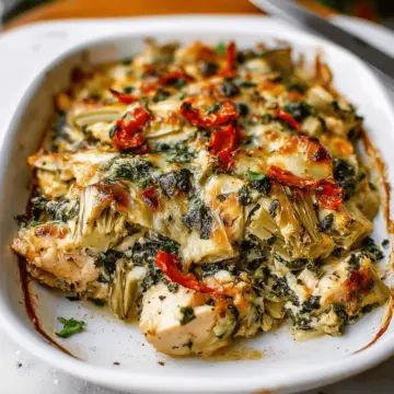 Spinach Artichoke Chicken Bake