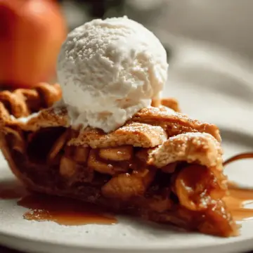 Apple Pie à la Mode (Apple Pie with Ice Cream Recipe)