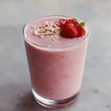 Strawberry Oatmeal Breakfast Smoothie