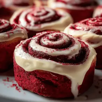 Heavenly Red Velvet Cinnamon Rolls