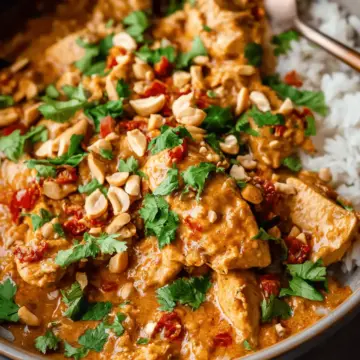 Slow Cooker Peanut Chicken + 8 Perfect Pairings for Dinner