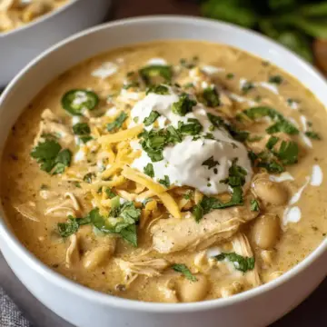 White Chicken Chili with Cream Cheese