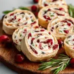Savory Christmas Cranberry Roll Ups