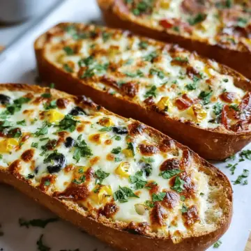 French Bread Pizza Boats