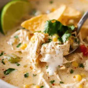 Creamy Crockpot White Chicken Chili
