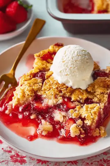 Strawberry Dump Cake