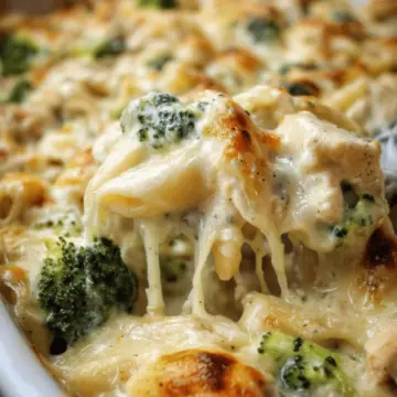 Chicken and Broccoli Alfredo Bake