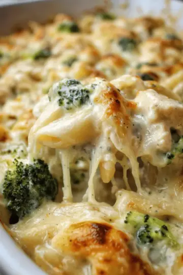 Chicken and Broccoli Alfredo Bake