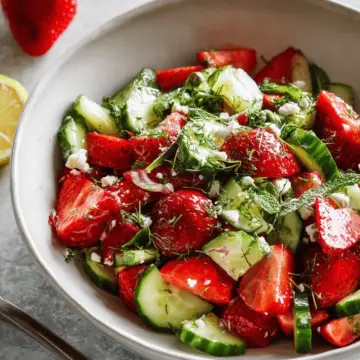 Strawberry Cucumber Salad