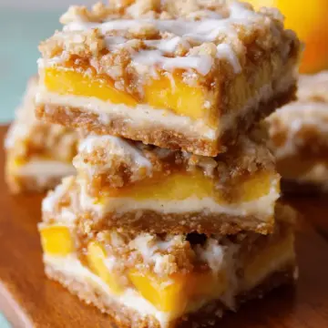 Peaches & Cream Bars