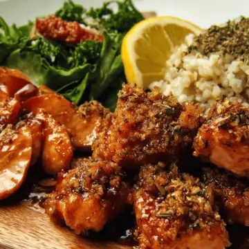 Baked Bourbon and Brown Sugar Salmon Nuggets