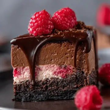 Chocolate Raspberry Cheesecake