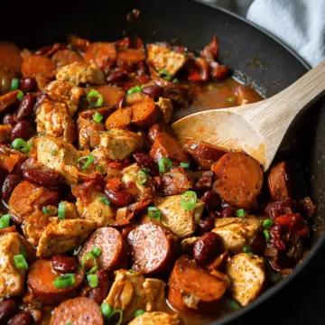 Spicy Cajun Sausage and Chicken Skillet Recipe