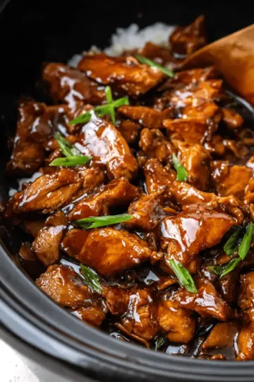 Crockpot Bourbon Chicken