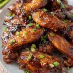Pineapple Teriyaki Chicken Wings with Sticky Sauce