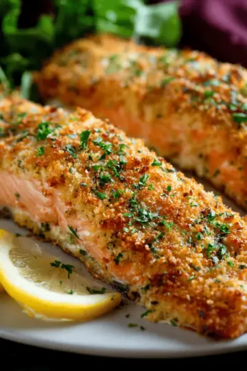 Baked Parmesan Crusted Salmon
