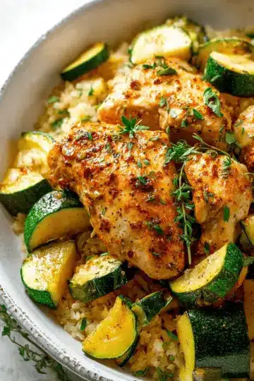 Easy Baked Chicken and Zucchini Recipe