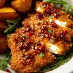 Crispy Hot Honey Feta Chicken