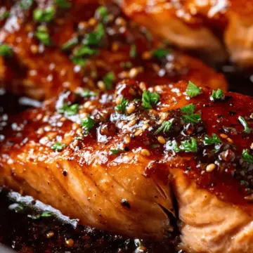 Honey Garlic Glazed Salmon