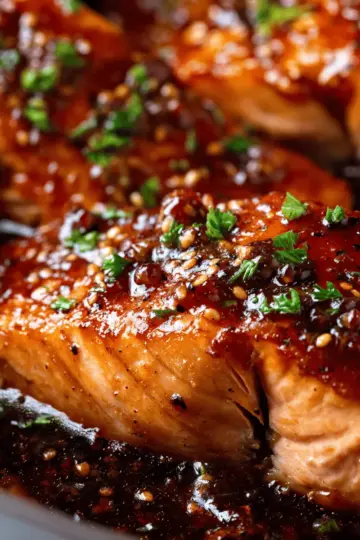 Honey Garlic Glazed Salmon