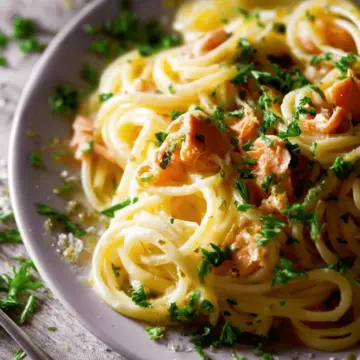 Smoked Salmon Pasta Carbonara