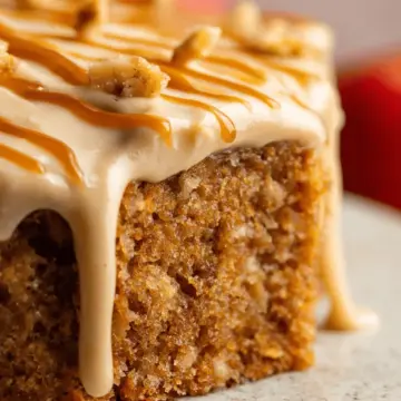 Apple Spice Cake with Brown Sugar Icing