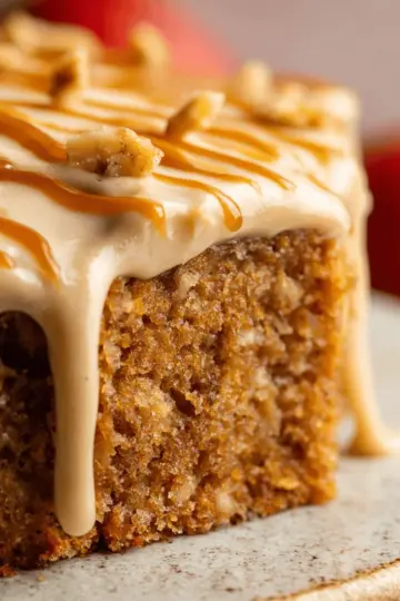 Apple Spice Cake with Brown Sugar Icing