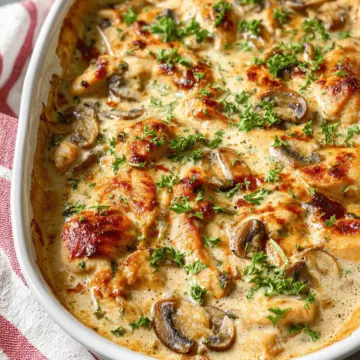 Creamy keto chicken casserole