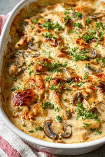 Creamy keto chicken casserole
