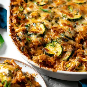 Cheesy Zucchini and Turkey Casserole