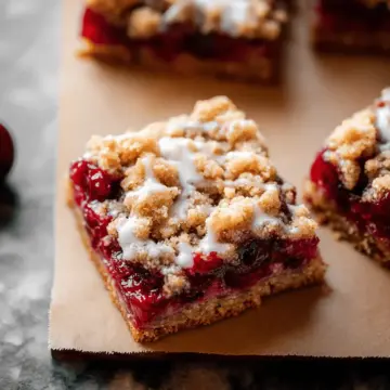 Crumb-Topped Cherry Pie Bars