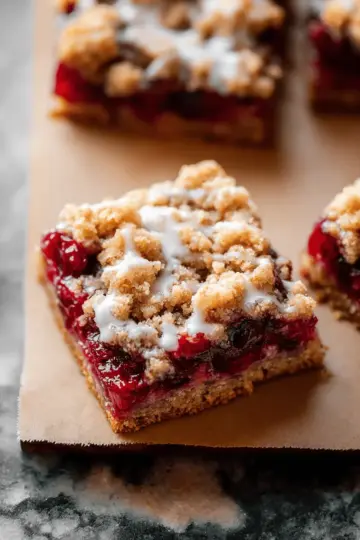 Crumb-Topped Cherry Pie Bars