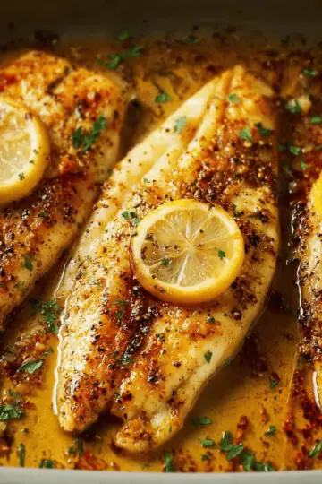 Baked Lemon Garlic Butter Tilapia