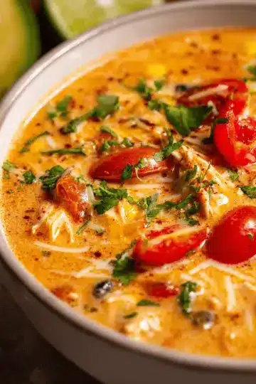 Creamy Chicken Enchilada Soup