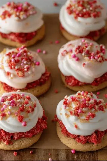 Strawberry Crunch Shortcake Cookies
