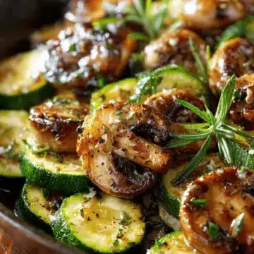 Skillet Zucchini and Mushrooms