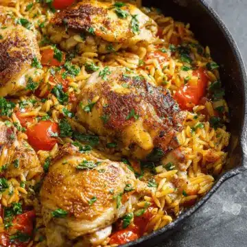 One Pot Chicken and Orzo
