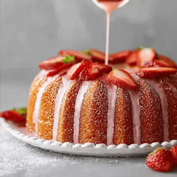Strawberry Pound Cake