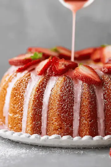 Strawberry Pound Cake