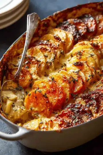Cheesy Root Vegetable Gratin