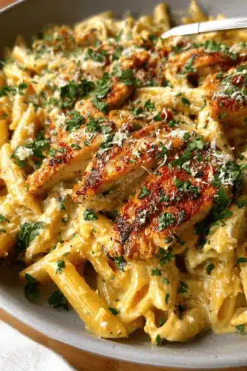 Garlic Parmesan Chicken and Pasta